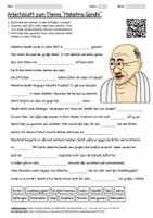 Vorschau - Arbeitsblätter - Lernposter + Arbeitsblatt "Mahatma Gandhi" + Onlineübung & MP3 + Mindmap + Infografik - Seite 1