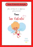 Vista previa - Hojas de trabajo - Mindfulness en San Valentín | Plan de Clases y Actividades de Amabilidad y Calma (Primaria) - Portada