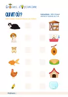 Aperçu - Apprentissages en autonomie - Jeu à imprimer - Qui vit où ? - Découvre la Nature - Page de couverture