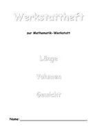 Vorschau - Stationenlernen - Größen-Werkstatt: Länge/Gewicht/Volumen - Deckblatt