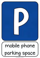 Vorschau - Poster - Smartphone Parkplatz - Schild (Deutsch & Englisch) - Seite 2