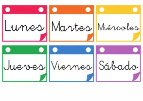 Vista previa - Refuerzo / NEE / Materiales de apoyo - Tarjetas didácticas días y meses - página 2