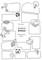Vorschau - Arbeitsblätter - Strengths Bingo 🖍💪🏼 - Exchange about our Skills | Positiv Mindset 🌱☀️ - Seite 3