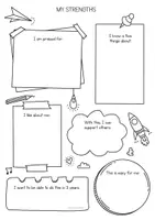 Vorschau - Arbeitsblätter - Strengths Sketchnotes 💪🏼😊 - What are my Strengths? | Positiv Mindset 🌱☀️ - Seite 2