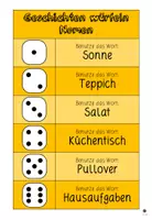 Vista previa - Hojas de trabajo - Geschichten würfeln - Kreatives Schreiben - página 1