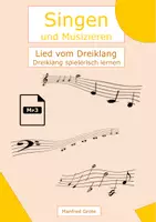 Vorschau - Arbeitsblätter - Lied vom Dreiklang - Dreiklang methodisch erläutert und musikalisch dargestellt - Deckblatt