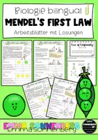 Vorschau - Arbeitsblätter - Biology bilingual - Mendel's first law - Deckblatt