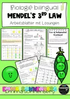 Vorschau - Arbeitsblätter - Biology bilingual - Mendel's third law - Deckblatt