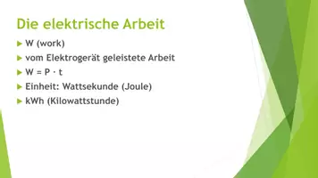 Vorschau - Präsentationen/Tafelbilder - Elektrische Arbeit und Leistung (Präsentation und H5P) - Seite 2