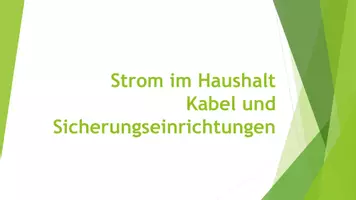 Vorschau - Präsentationen/Tafelbilder - Strom im Haushalt (Präsentation und H5P) - Deckblatt