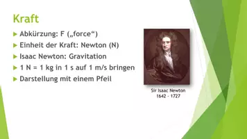 Vorschau - Präsentationen/Tafelbilder - Kraft (Präsentation und H5P) - Seite 1