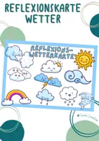 Vorschau - Poster - Reflexionskarte/Gefühlskarte Wetter - Deckblatt