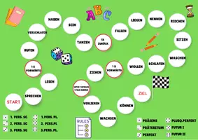 Vorschau - Spiele - Spiel Zeitformen (Tempus) bilden/üben (Würfel) - Seite 3