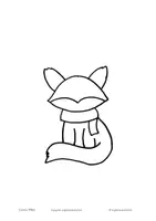 Vorschau - Mal- und Bastelvorlagen - CuteFox - Malvorlage für einen süßen Fuchs! - Seite 3