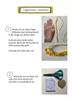 Vorschau - Arbeitsblätter - Fingerstricken Lesezeichen Anleitung - Seite 1