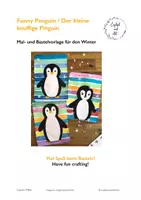 Vorschau - Mal- und Bastelvorlagen - FunnyPenguin - Mal-und Bastelvorlage für einen knuffigen Pinguin! - Deckblatt