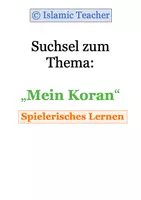 Vorschau - Spiele - Suchsel zum Thema: "Mein Koran" (spielerisches Lernen) - Deckblatt