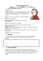 Vorschau - Arbeitsblätter - Wolfgang Amadeus Mozart wichtige Infos und Arbeitsaufträge - Seite 1