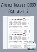 Vorschau - Arbeitsblätter - Zahl des Tages ZR 10.000 - Arbeitsblatt 2 - Deckblatt