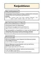 Vorschau - Arbeitsblätter - Konjunktionen (Zeichensetzung) - Seite 1