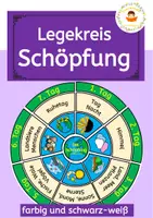 Vorschau - Mal- und Bastelvorlagen - Schöpfung - Legekreis - Deckblatt
