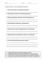 Vorschau - Arbeitsblätter - AB mit Fragen zum Thema "Skandinavien" + Lösungsblatt + Mindmap + Infografiken - Deckblatt