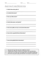 Vorschau - Arbeitsblätter - AB mit Fragen zum Thema "Meerestiere" + Lösungsblatt + Infografik - Deckblatt