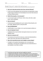 Vorschau - Arbeitsblätter - AB mit Fragen zum Thema "Astronomie" + Lösungsblatt + Mindmap + Infografik - Seite 3