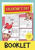 Vorschau - Arbeitsblätter - Valentine's Day Booklet – Englisch Arbeitsblätter Valentinstag Klasse 4/5 - Deckblatt