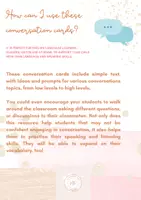 Vista previa - Tarjetas / Manipulativos - Speaking Cards - English - All levels - página 1