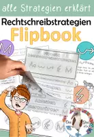 Vorschau - Stationenlernen - Rechtschreibstrategien Flipbook - Richtig Schreiben lernen mit der Fresch Methode und Strategien - Deckblatt