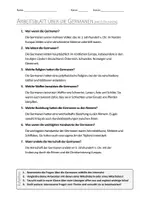 Vorschau - Arbeitsblätter - AB mit Fragen zum Thema "Germanen" + Lösungsblatt + Infografik - Seite 2