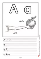 Vorschau - Arbeitsblätter - Witzige ABC-Schreibübungen | Deutsch Grundschule + Vorschule Klasse 1-2 | Schreiben lernen, Buchstaben, ABC, Alphabet, Umlaute, Wandfries, Erstleser, Kopiervorlagen, Poster - Seite 3