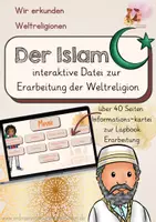 Vorschau - Interaktives Material - Weltreligion: Islam - Lapbook und interaktive Datei - Seite 1