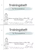 Vorschau - Unterrichtsreihen - Trainingsheft: Addition zweistelliger Zahlen Gemischte Aufgaben - Seite 1