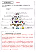 Vorschau - Arbeitsblätter - The food pyramid - Seite 2
