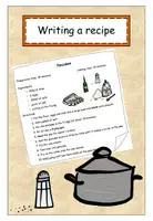 Vorschau - Arbeitsblätter - Writing a recipe - Deckblatt