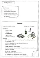 Vorschau - Arbeitsblätter - Writing a recipe - Seite 1