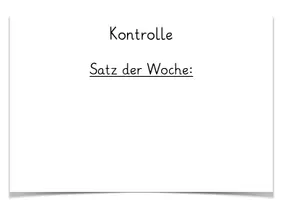 Vorschau - Präsentationen/Tafelbilder - Satz der Woche - Klasse 3 (für das Smartboard) - Seite 2