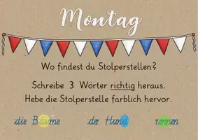 Vorschau - Präsentationen/Tafelbilder - Satz der Woche - Klasse 3 (für das Smartboard) - Seite 3