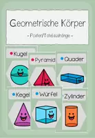 Vorschau - Poster - Poster Tafelaushänge geometrische Körper - Deckblatt