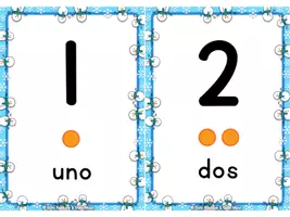 Vista previa - Tarjetas / Manipulativos - FLASH CARDS – Letras, números y formas – Temática de INVIERNO - página 3