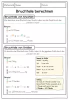 Vorschau - Arbeitsblätter - Merkblatt: Bruchteile von Anzahlen und Größen berechnen - Seite 2