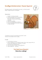 Vorschau - Mal- und Bastelvorlagen - SweetSquirrel - Mal- und Bastelvorlage Eichhörnchen - Seite 1