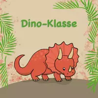 Vorschau - Poster - Klassentier Dino – Türschild, Klassenraum-Schild - Deckblatt