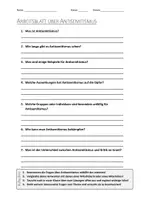 Vorschau - Arbeitsblätter - Lernplakat + AB mit Fragen zum Thema "Antisemitismus" + Lösungsblatt + Mindmap + Infografiken - Seite 1