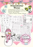 Vorschau - Arbeitsblätter - Deutsch/ DaZ - Winter - Arbeitsblätter - Sprachförderung, Stationen, Freiarbeit - Deckblatt