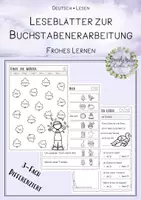 Vorschau - Arbeitsblätter - Leseblätter Frohes Lernen 3-fach differenziert - Deckblatt