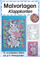 Vorschau - Mal- und Bastelvorlagen - Muttertag Vatertag Valentinstag - Deckblatt