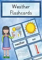Vorschau - Bildkarten - Weather Flashcards - Wetter im Englischunterricht - Deckblatt